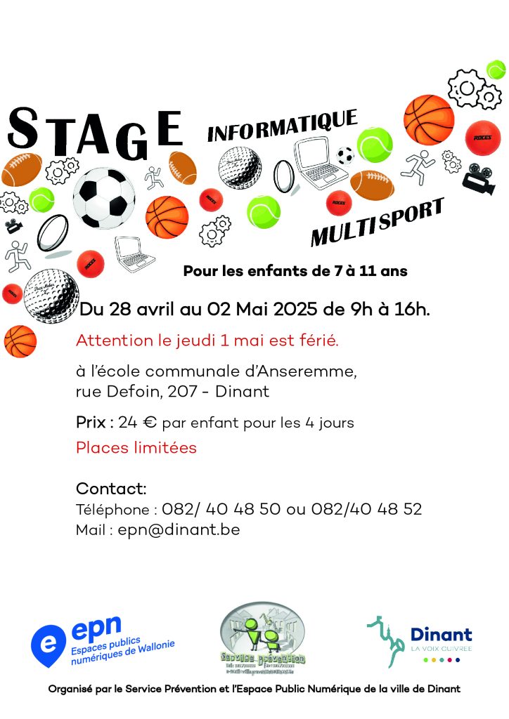 stage informatique/multisport