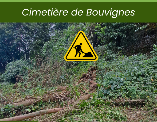 Informations travaux – Cimetière Bouvignes