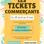 Tickets commerçants : 3ème édition-Profitez-en !