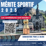 Les candidatures pour la Cérémonie du mérite sportif 2025 de la Ville de Dinant sont lancées !