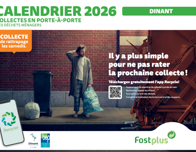 Calendrier des collectes 2026 – RAPPEL