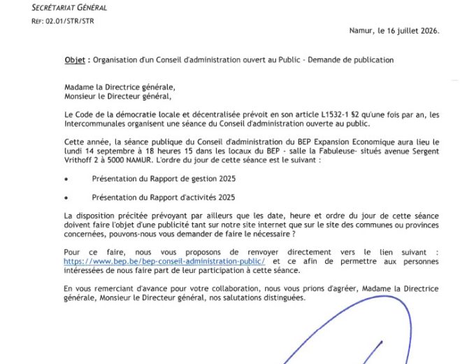 BEP Expansion Economique : Conseil d&rsquo;administration ouvert au public du 14 septembre