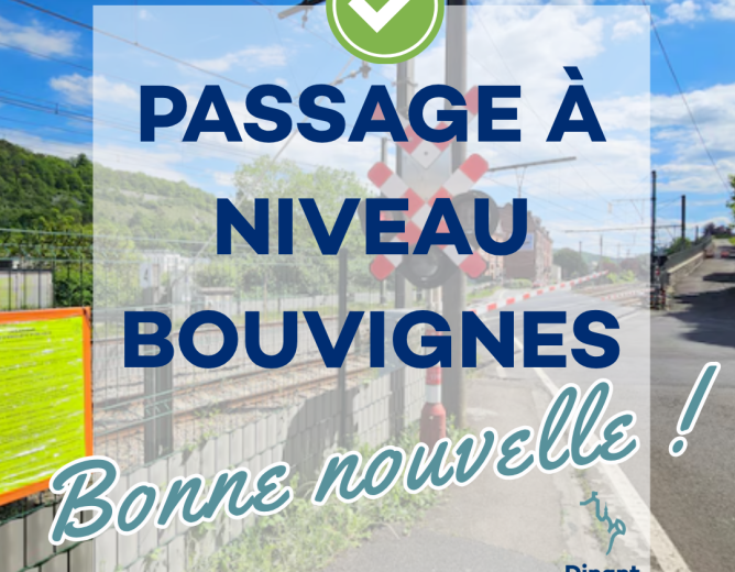 Passage à niveau Bouvignes : Bonne nouvelle !