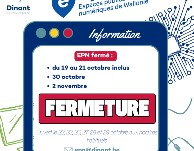 Fermeture EPN – horaires